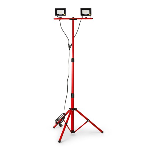 Foco de trabajo LED 2 x 20W SMD + trípode CABEZAL DOBLE